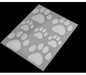 Stickerbogen reflektierende Aufbügler - Pfote